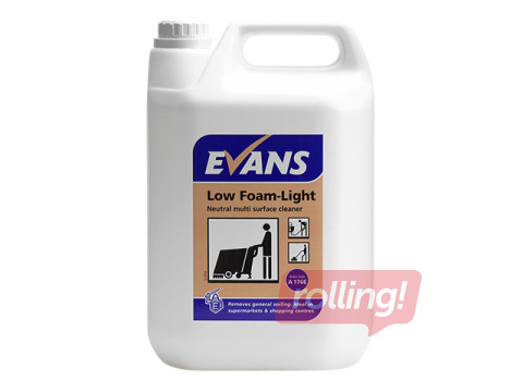 Grīdu mazgāšanas līdzeklis Evans Low Foam-Light, grīdu uzkopšanas mašīnām, 5l