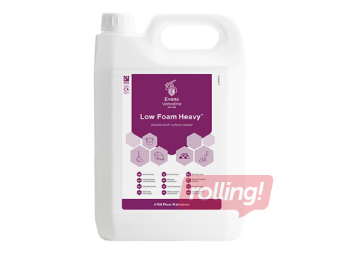 Grīdu mazgāšanas līdzeklis Evans Low Foam-Heavy, sārmains, grīdu uzkopšanas mašīnām, 5l