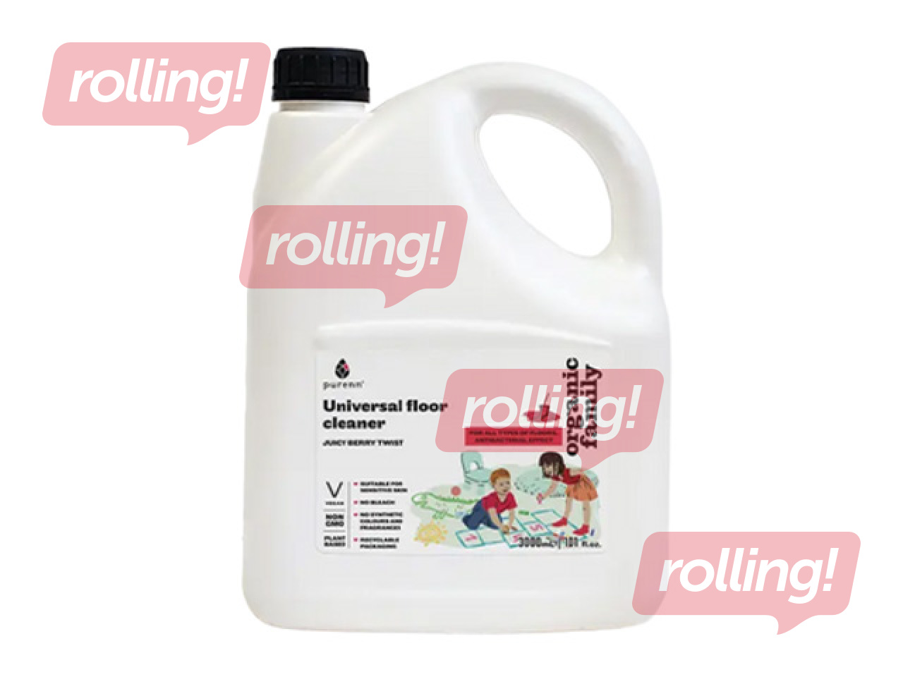 Grīdu mazgāšanas līdzeklis Purenn Juicy Berry Twist, universāls, 3l