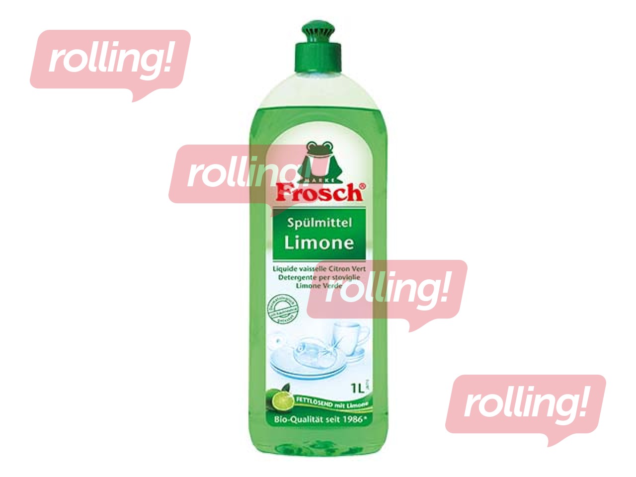 Trauku mazgāšanas līdzeklis Frosch citrona, 1l