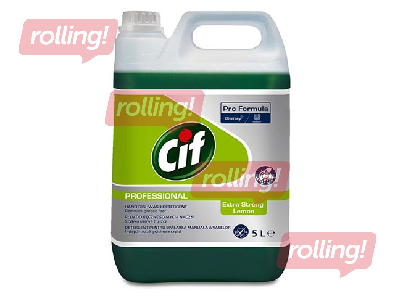 Средство для мытья посуды Cif Professional Extra Strong Lemon, 5л