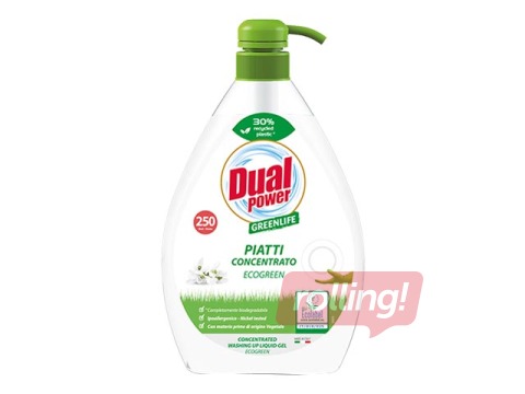 Concentrated dishwashing liquid Dual Power Eco, 1L