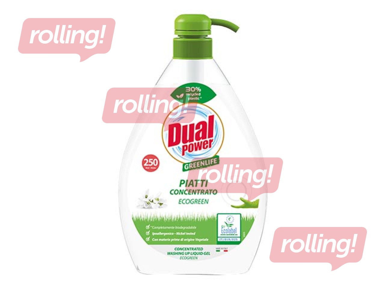 Concentrated dishwashing liquid Dual Power Eco, 1L