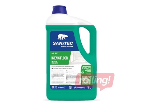 Grīdu mazgāšanas līdzeklis Sanitec Igienic Floor Green Apple, 5l