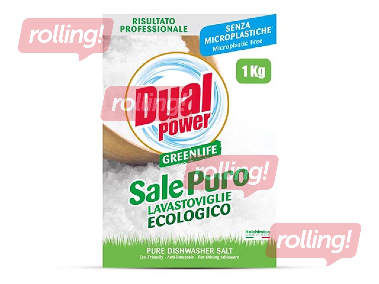 Экологическая соль для посудомоечных машин Dual Power Greenlife Sale Puro, 1кг