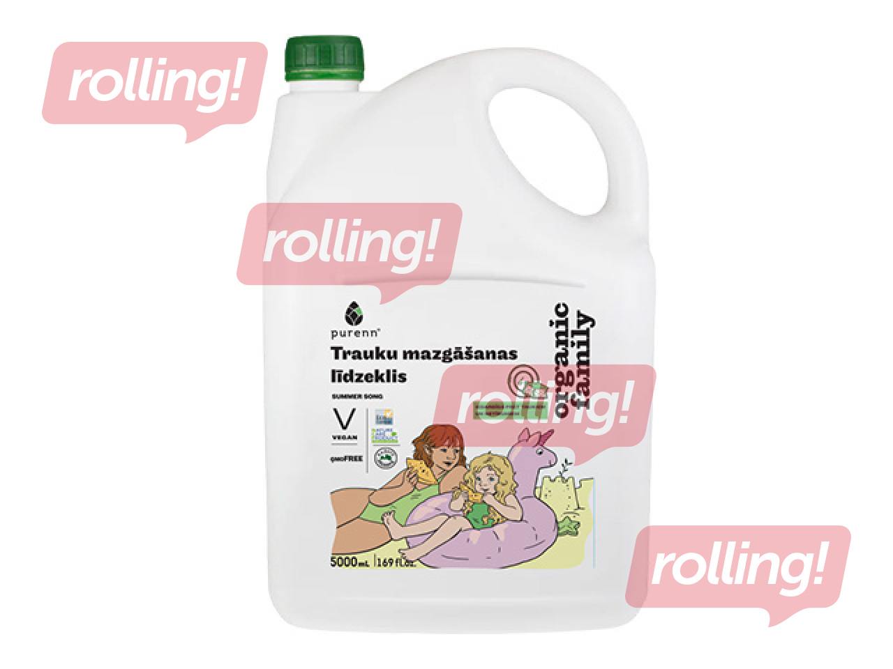 Dishwashing detergent with blueberry and lime, Purenn 5l