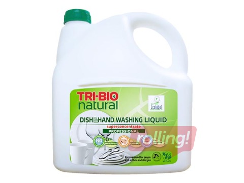 Натуральная эко жидкость для мытья посуды, Tri-Bio, 2.84l