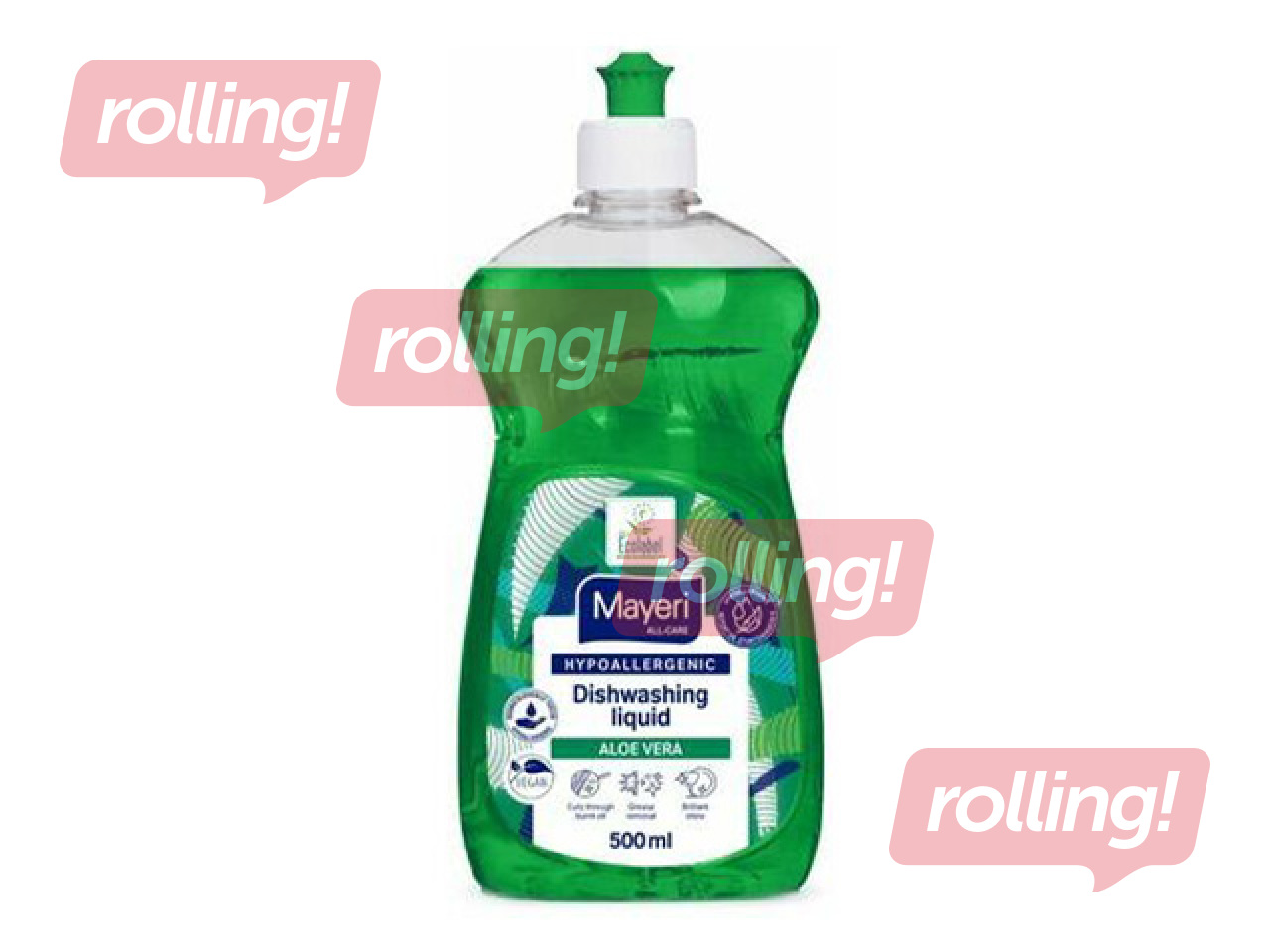 Средство для мытья посуды Mayeri, Aloe Vera, гипоаллергенное, 500ml