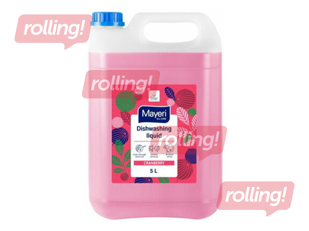 Trauku mazgāšanas līdzeklis Mayeri All-Care, dzērvene, 5l