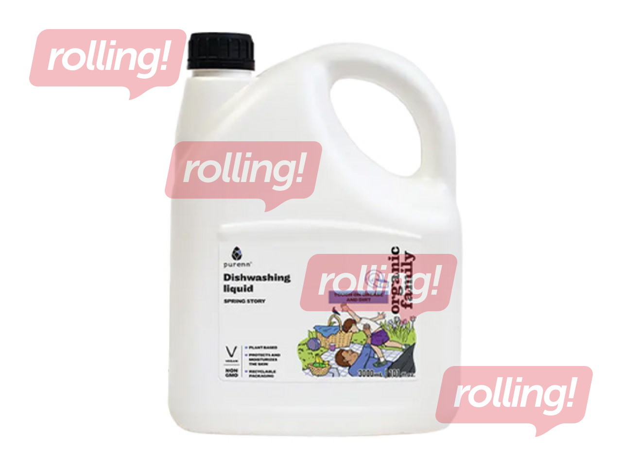 Dishwashing detergent Purenn, Spring Story with lavender, 3l