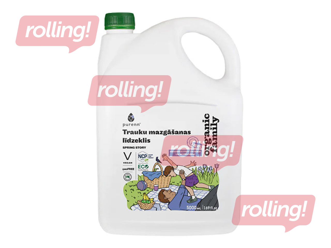 Средство для мытья посуды Purenn, Spring Story с лавандой, 5л