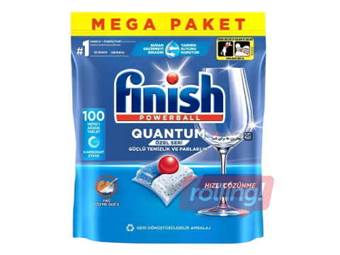 Nõudepesumasina kapslid Finish, Powerball Quantum, Mega pack, 100 tk.