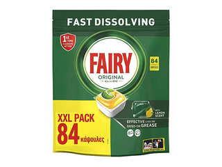 Nõudepesumasina kapslid Fairy Original All in One, Lemon, 84tk