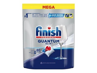 Tabletes trauku mazgājamai mašīnai, Finish Power Ball Quantum All in1, 80 gab.