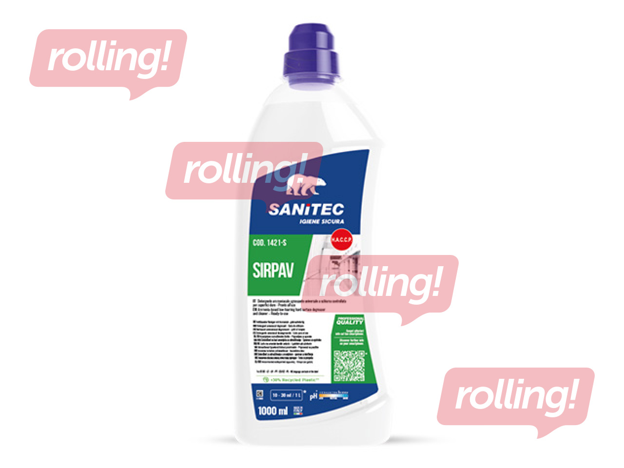 Universal floor cleaner Sanitec, Sirpav, degreasing, 1l