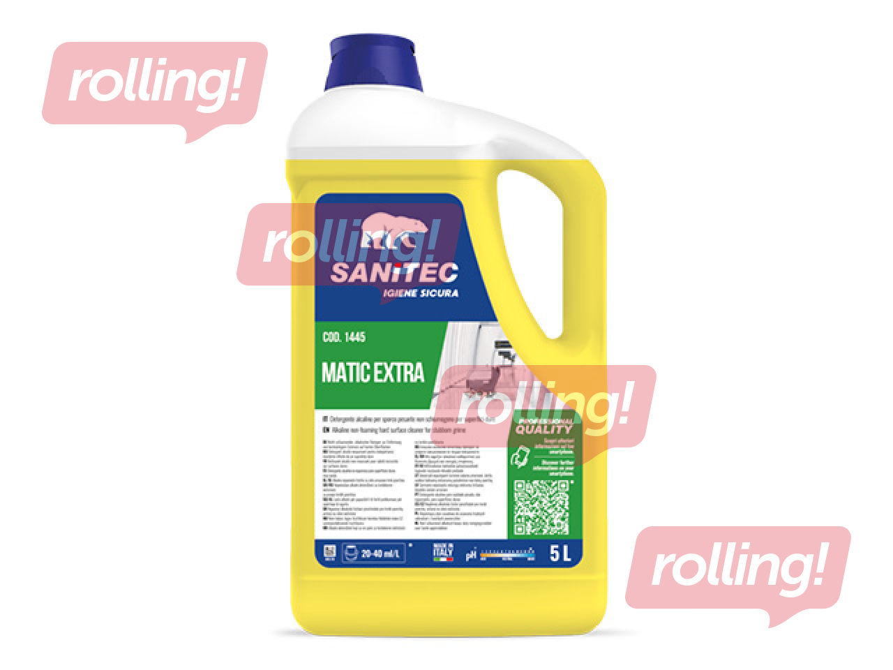 Põrandapuhastusvahend Sanitec, Matic Extra, rasketele määrdumistele, 5l