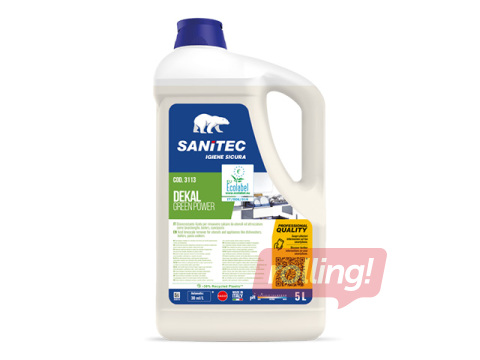 Loputusvahend nõudepesumasinatele Sanitec, Dekal, Green Power, 5l