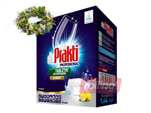 Nõudepesumasina tabletid Dr.Prakti, Ultimate, 90tk +Jaanipäeva kingitus!