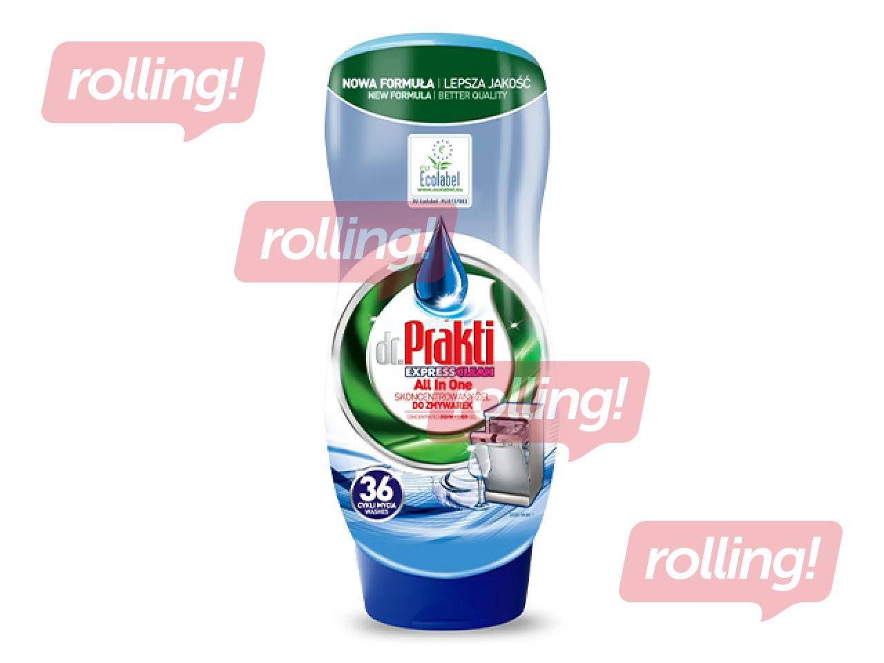 Trauku mazgāšanas želeja trauku mašīnām Dr.Prakti, 720ml