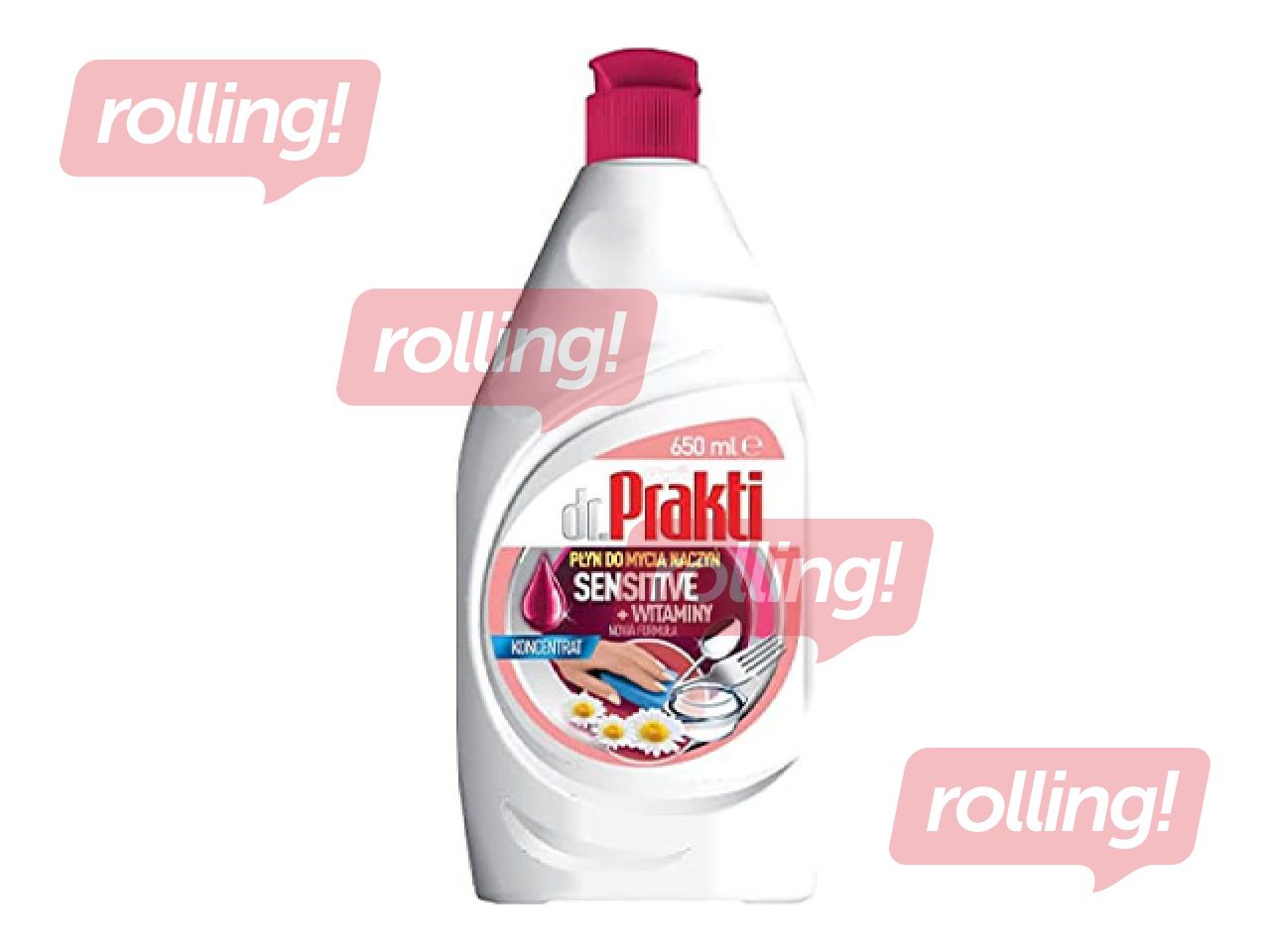 Nõudepesuvahend Dr.Prakti, Sensitive&Vitamins, 650ml