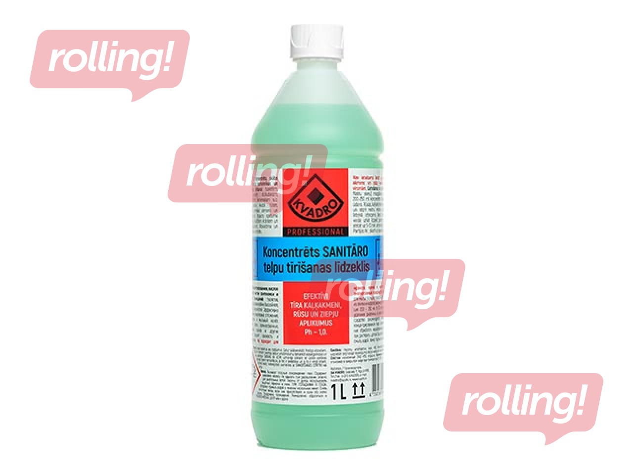Concentrated cleaning detergent for sanitary premises, KVADRO, 1L