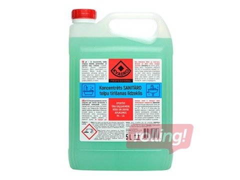 Kontsentreeritud vahend sanitaarruumide puhastamiseks, KVADRO, 5L