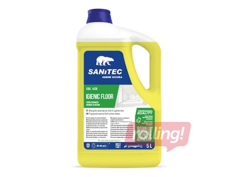Grīdu mazgāšanas līdzeklis Sanitec Igenic Floor Orange Blossom, 5l