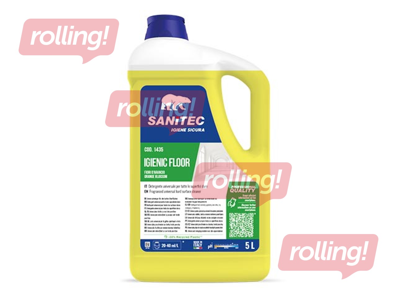 Universaalne põrandapuhastusvahend Sanitec Igenic Floor Orange Blossom, 5L