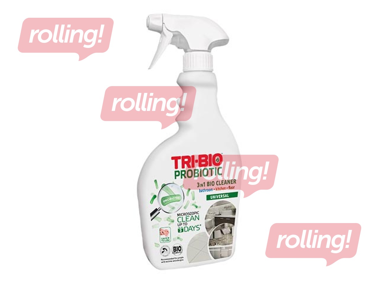 Probiootiline bioagent 3i n1 köögi, vannitoa ja põrandate puhastamiseks, Tri-Bio, 420ml