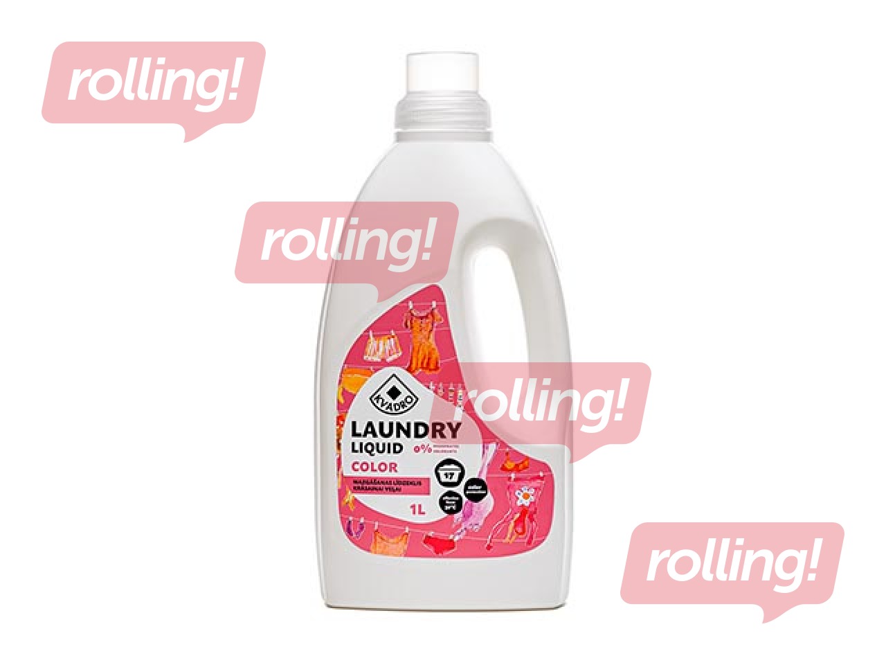 Värvilise pesu pesuvahend Kvadro, 1l