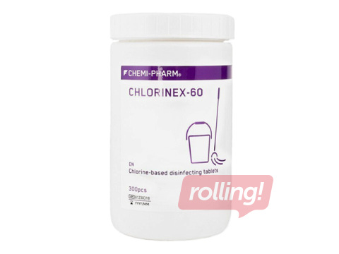 Desinfitseerimistabletid Chemi-Pharm, Chlorinex-60 MD, 300 tk.
