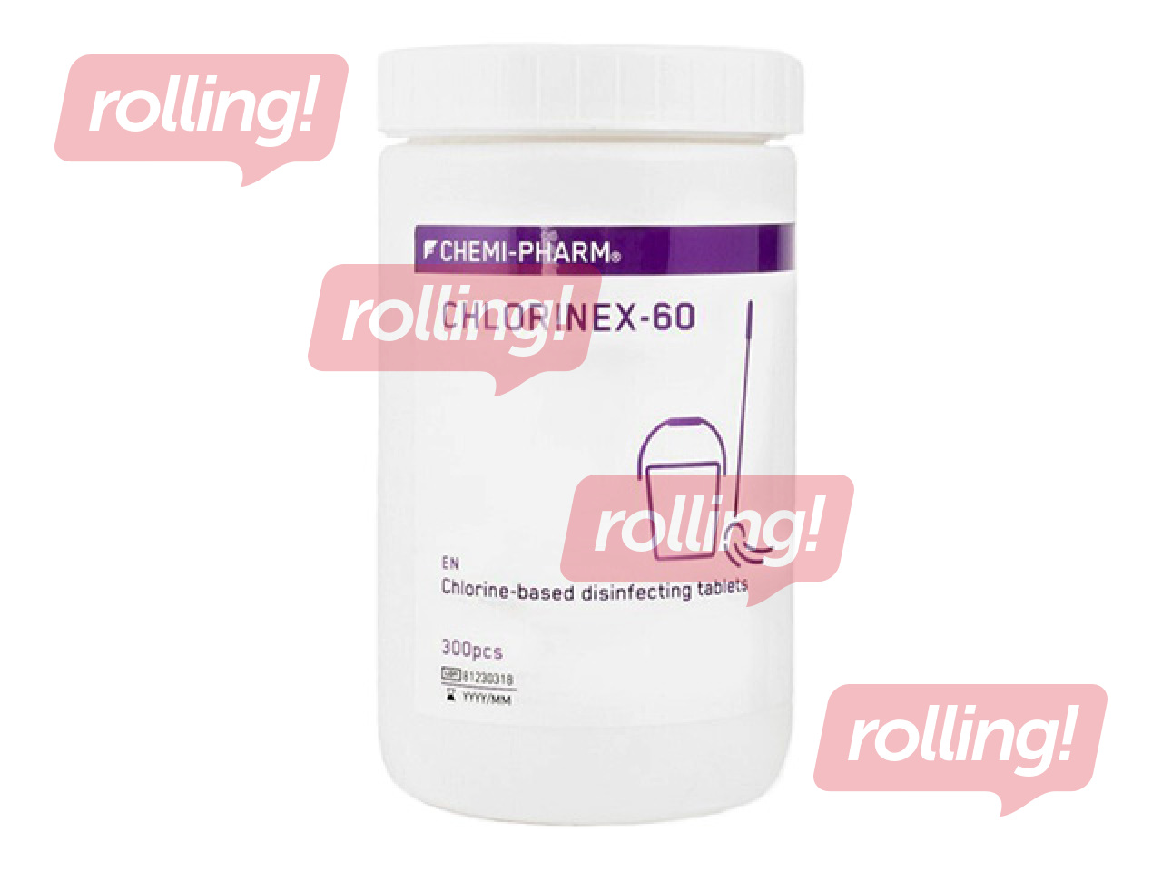 Дезинфицирующие таблетки Chemi-Pharm, Chlorinex-60 MD, 300 шт.