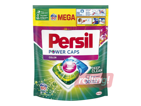 Laundry Capsules Persil, Power Caps Color, 60 pcs