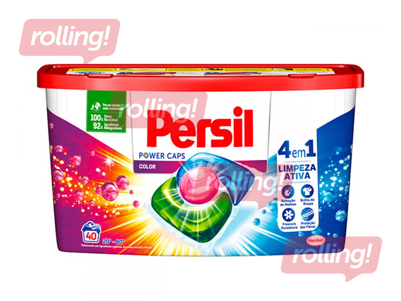 Pesukapslid Persil, Power Caps, Color 4in1, 40 tk