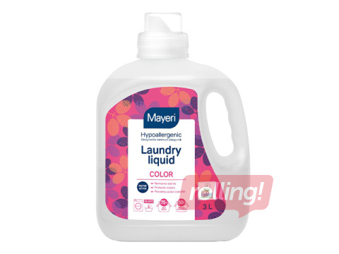 Veļas mazgāšanas līdzeklis Mayeri, Color, hipoalerģisks, 3l