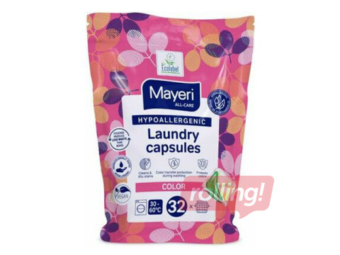 Pesukapslid Mayeri, Color, hüpoallergeensed, 32tk