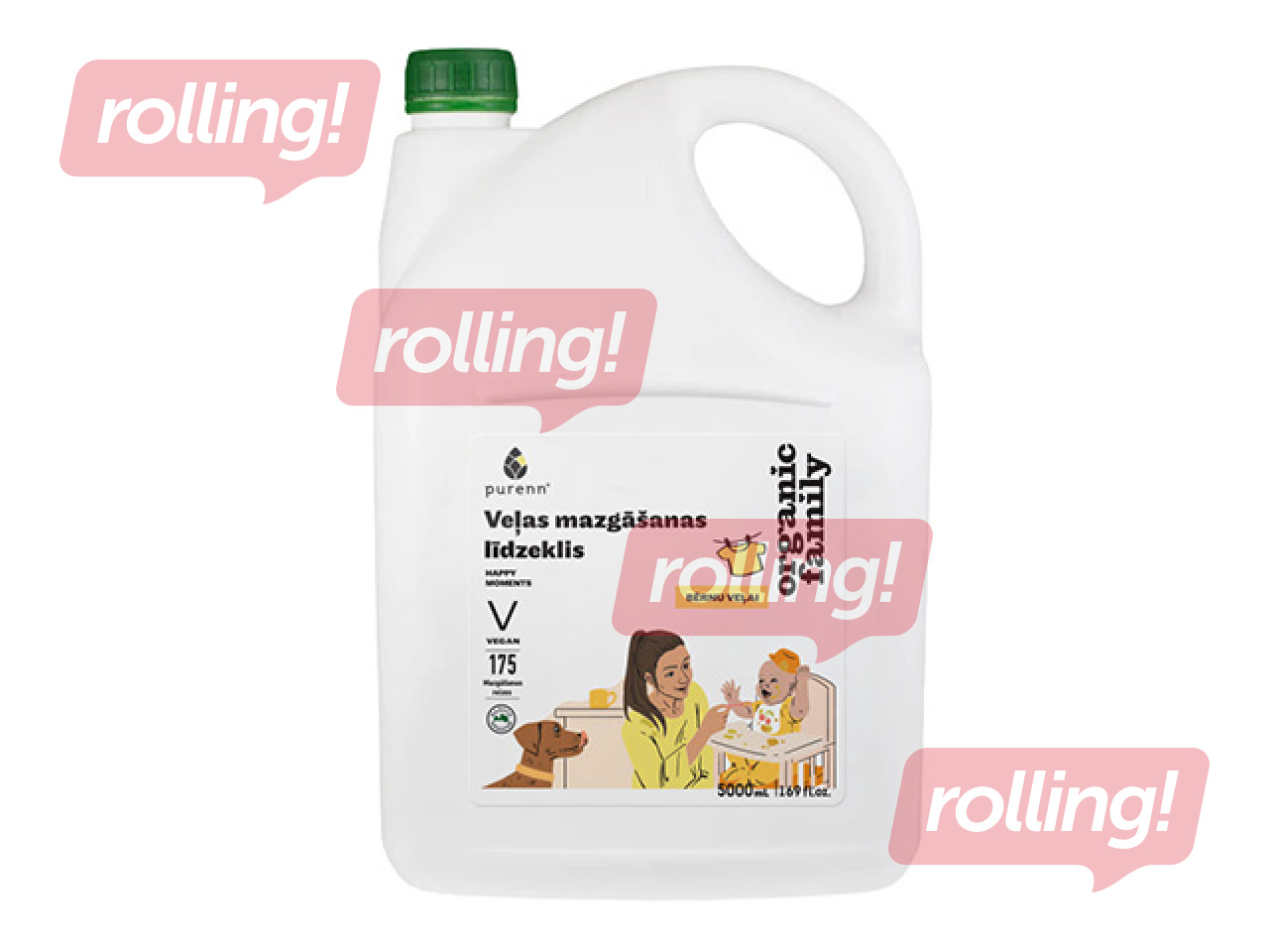 Vedel pesuvahend Purenn, Happy Moments, lasteriietele, 5l