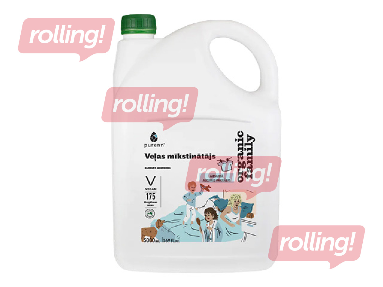 Кондиционер и ополаскиватель для белья Purenn, Sunday Morning, 5л