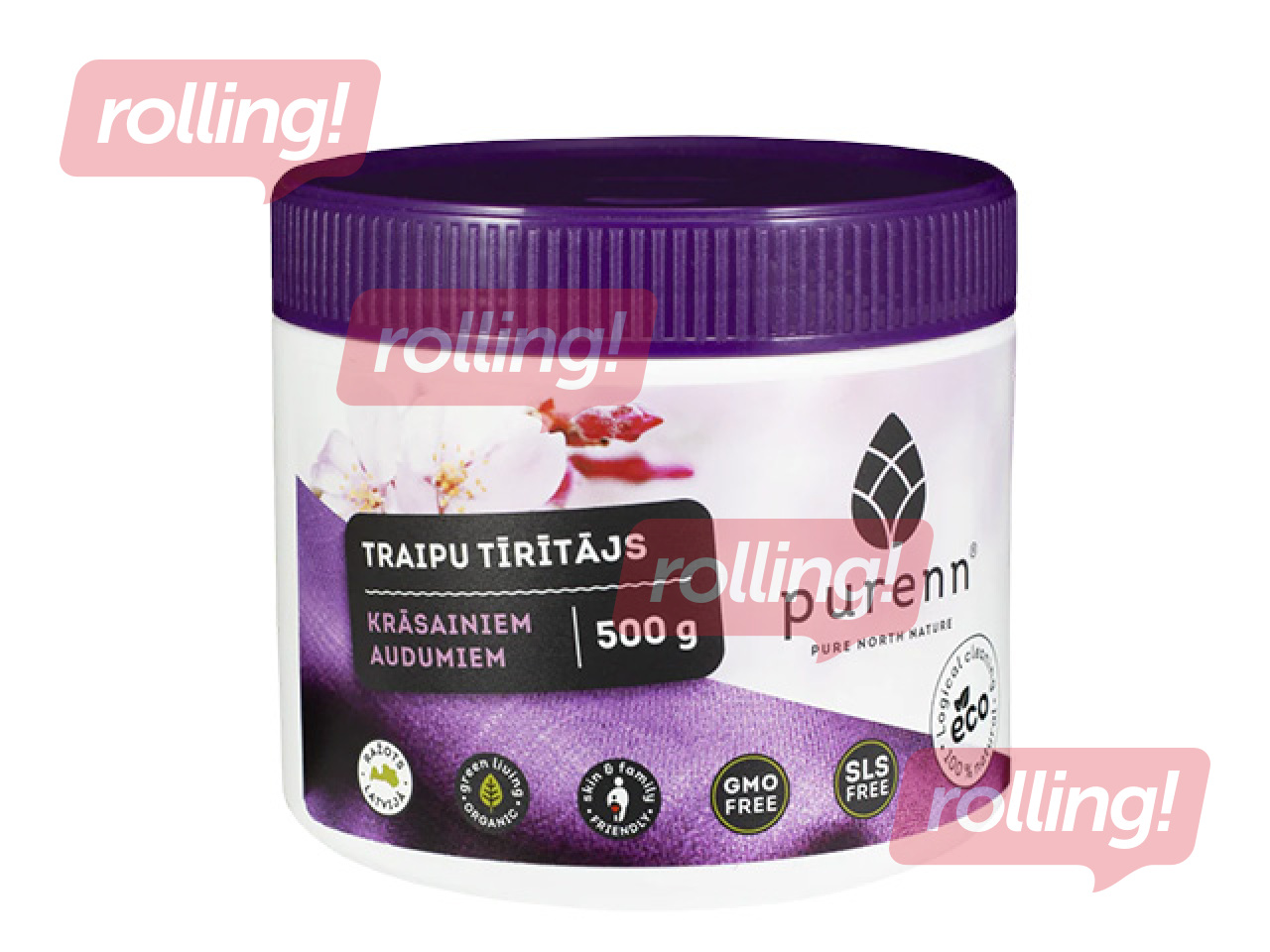 Traipu tīrīšanas līdzeklis Purenn, krāsainiem audumiem, 500g