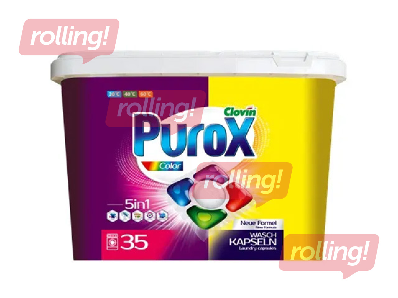 Laundry capsules Purox, Color, 35pcs