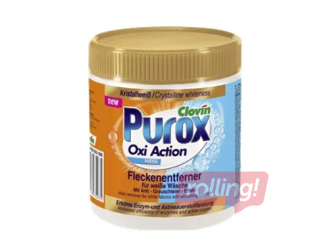 Plekkide eemaldamise pulber Purox, Oxi Action, valgele pesule, 750g