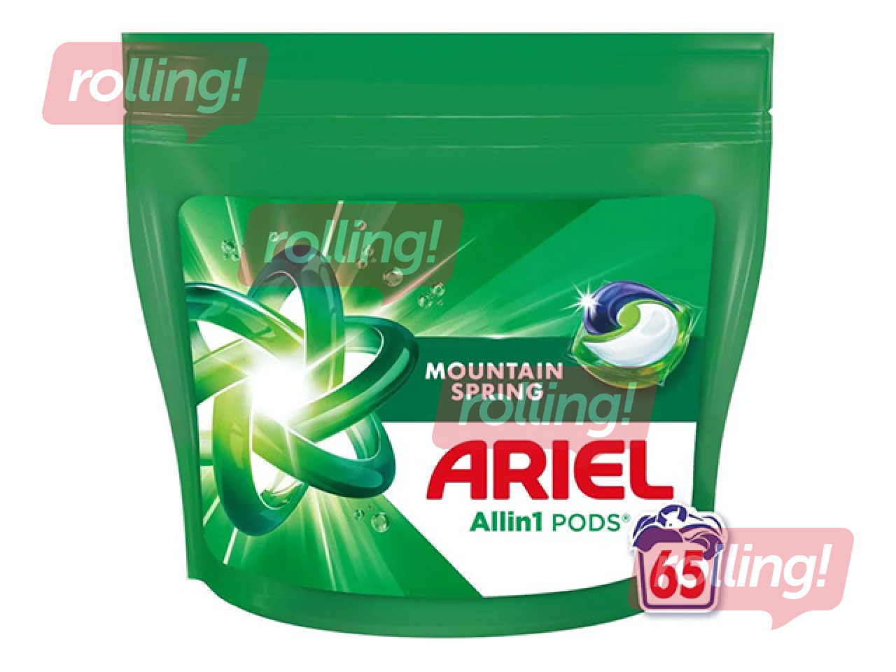 Pesukapslid Ariel, All in 1 Pods, Mountain Spring, 65tk