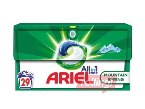 Laundry capsules Ariel All in 1, Mountain Spring, 29pcs