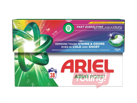 Pesukapslid Ariel All in 1, Color, 38tk