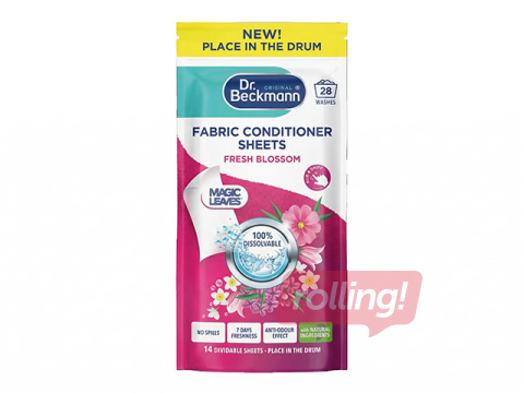 Pesupehmendaja lehed Dr.Beckmann, Magic Leaves, Floral Fresh, 14tk.