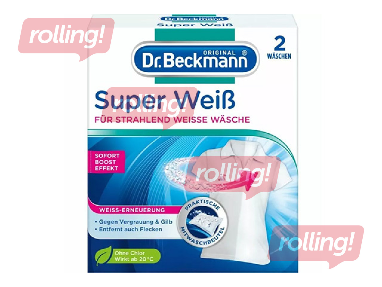 Valgendaja Dr.Beckmann Super White, 2×40g