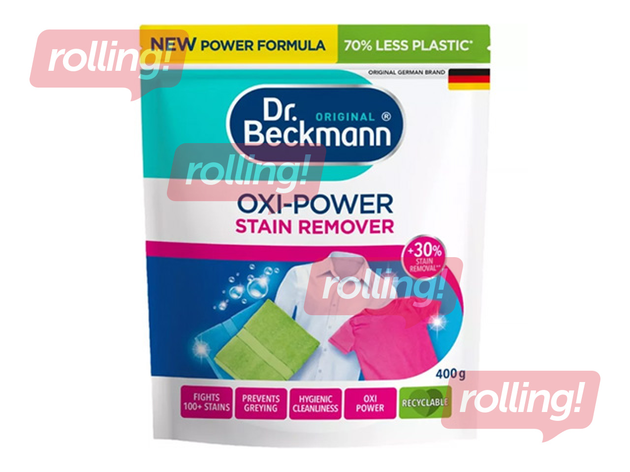 Pleegitus ja plekieemalduspulber Dr.Beckmann Oxi-Power, 400g