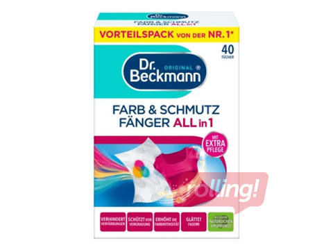 Салфетки для улавливания цвета и загрязнений Dr. Beckmann, 40 шт.