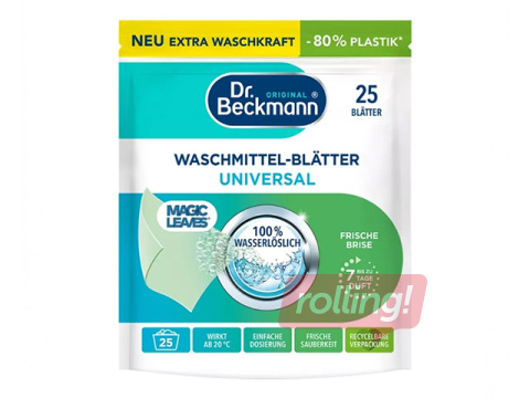 Laundry sheets Dr. Beckmann Magic Leaves, Spring Fresh, 25 pcs.