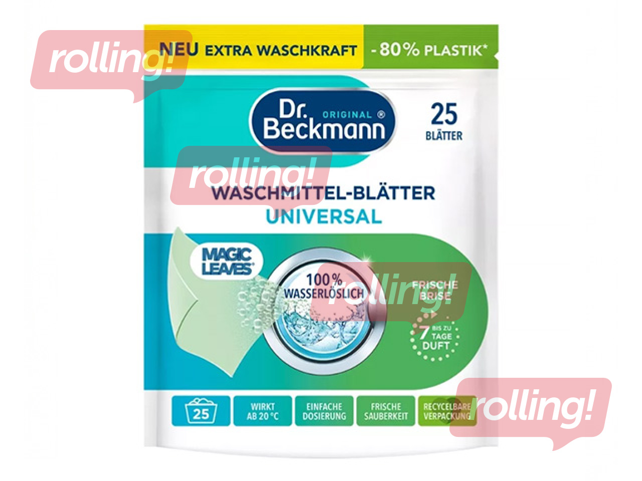 Pesupesulehed Dr. Beckmann Magic Leaves, Spring Fresh, 25 tk.